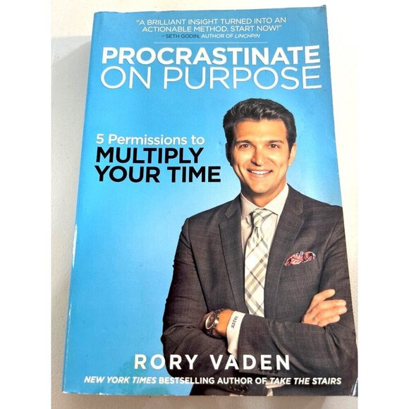 Procrastinate on Purpose by Rory Vaden Paperback Book - Picture 1 of 5